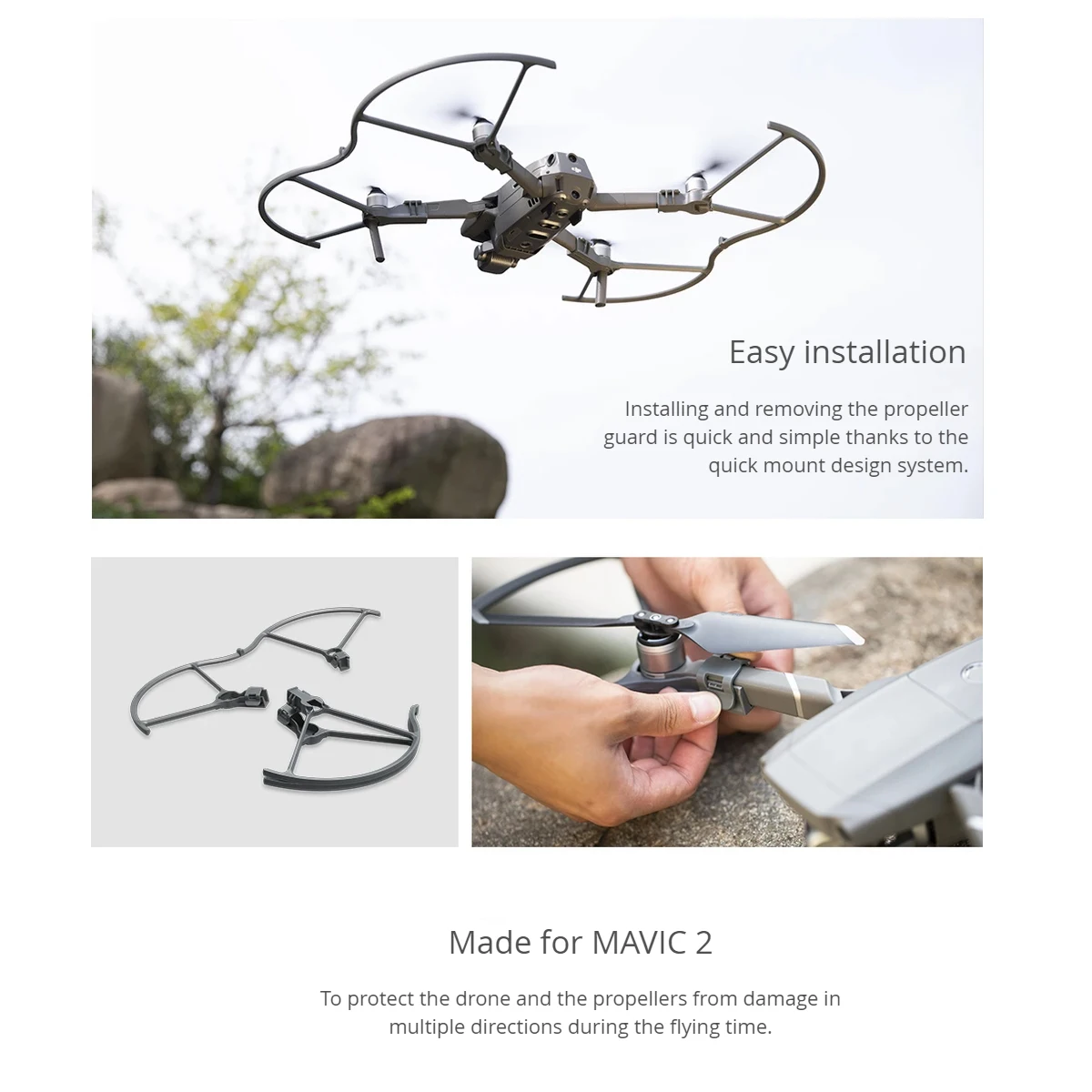 PGYTECH Пропеллер Защита лезвия протектор Защитная рамка для DJI MAVIC 2 Pro/Zoom Drone аксессуары