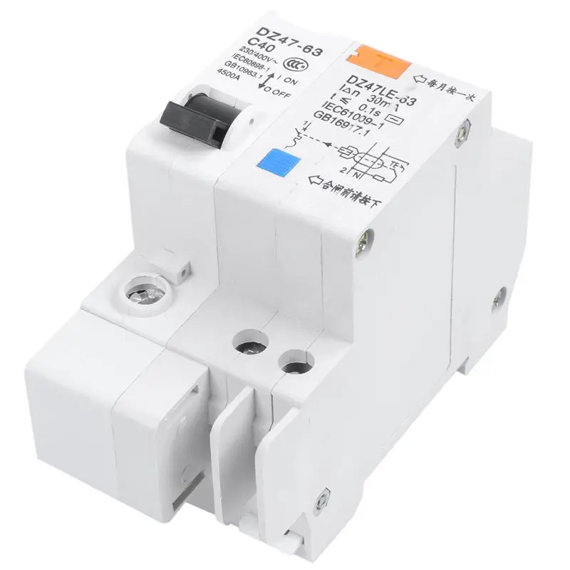 AC 230 V/400 V 40A 6000A разрывная способность din-рейку прерыватель цепи при утечке на землю