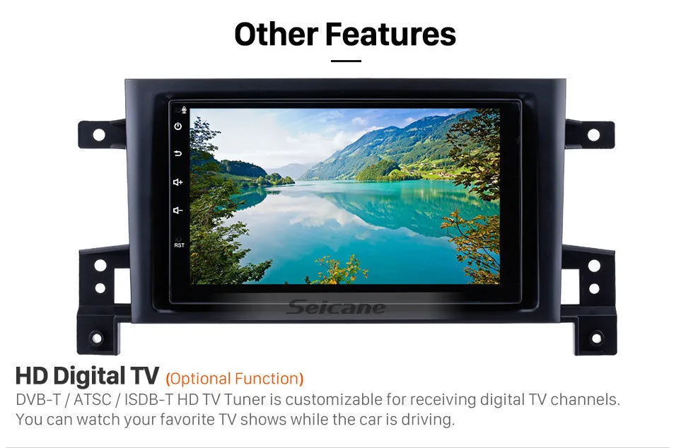 Perfect Seicane Car Stereo GPS 7" Android 8.1 HD Radio Navi Player for Suzuki Vitara 2005-2013 Head Unit with USB Steering Wheel Control 19 Perfect Seicane Car Stereo GPS 7" Android 8.1 HD Radio Navi Player for Suzuki Vitara 2005-2013 Head Unit with USB Steering Wheel Control 19
