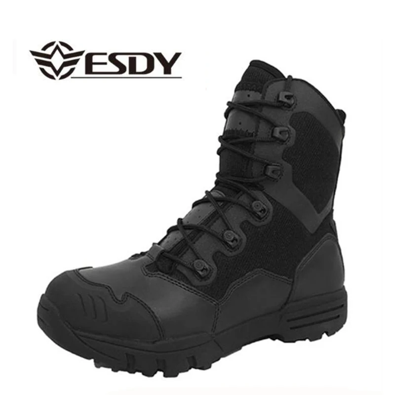 Winter Men Military Boots Leather Special Force Desert Tactical Combat Army Boots Men's Safty Work Shoes