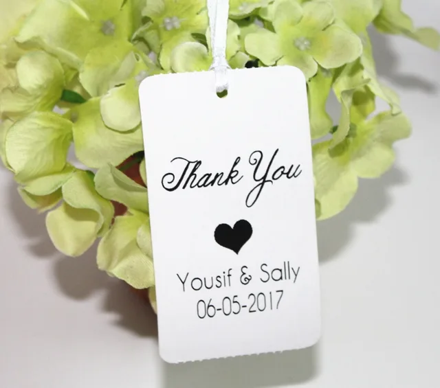 wedding thank you tags