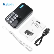 KEBIDU портативный радио Ручной DAB+ FM радио плеер Музыкальный плеер динамик мини bluetooth стерео динамик открытый FM приемник