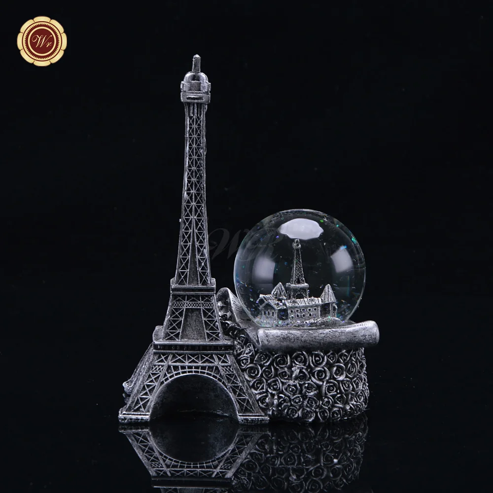 Дропшиппинг светодиодный светящийся Парижский ориентир Эйфелева башня снежный шар с кристаллами Любовь Стеклянный Шар романтические подарки для девушки