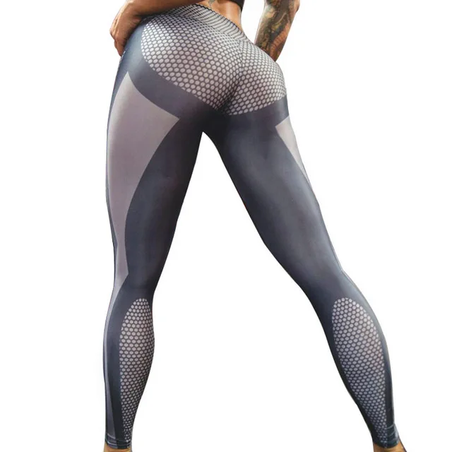

High Waist Women Legging Sportswear Dot Print 3D Harajuku Elastic Fitness Leggings Women Long Push Up Pants