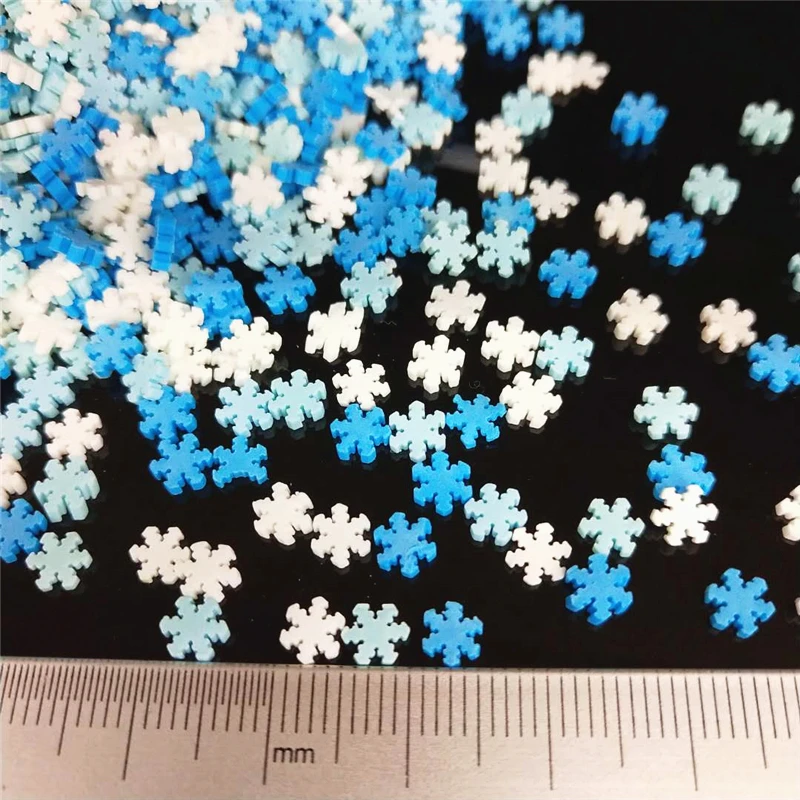 Colorful Snowflake Polymer Clay Slices Hot Soft Clay Sprinkles for Crafts  Plasti