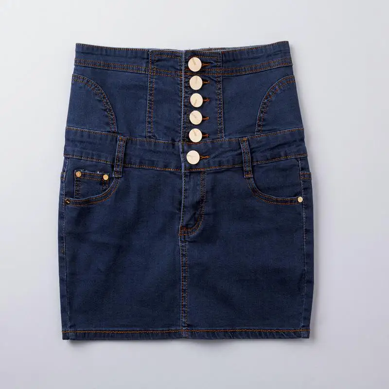 Новинка модная мини джинсовая юбка Сексуальная Женская Европа и США ветер большой размер Высокая талия ковбой короткая женская юбка