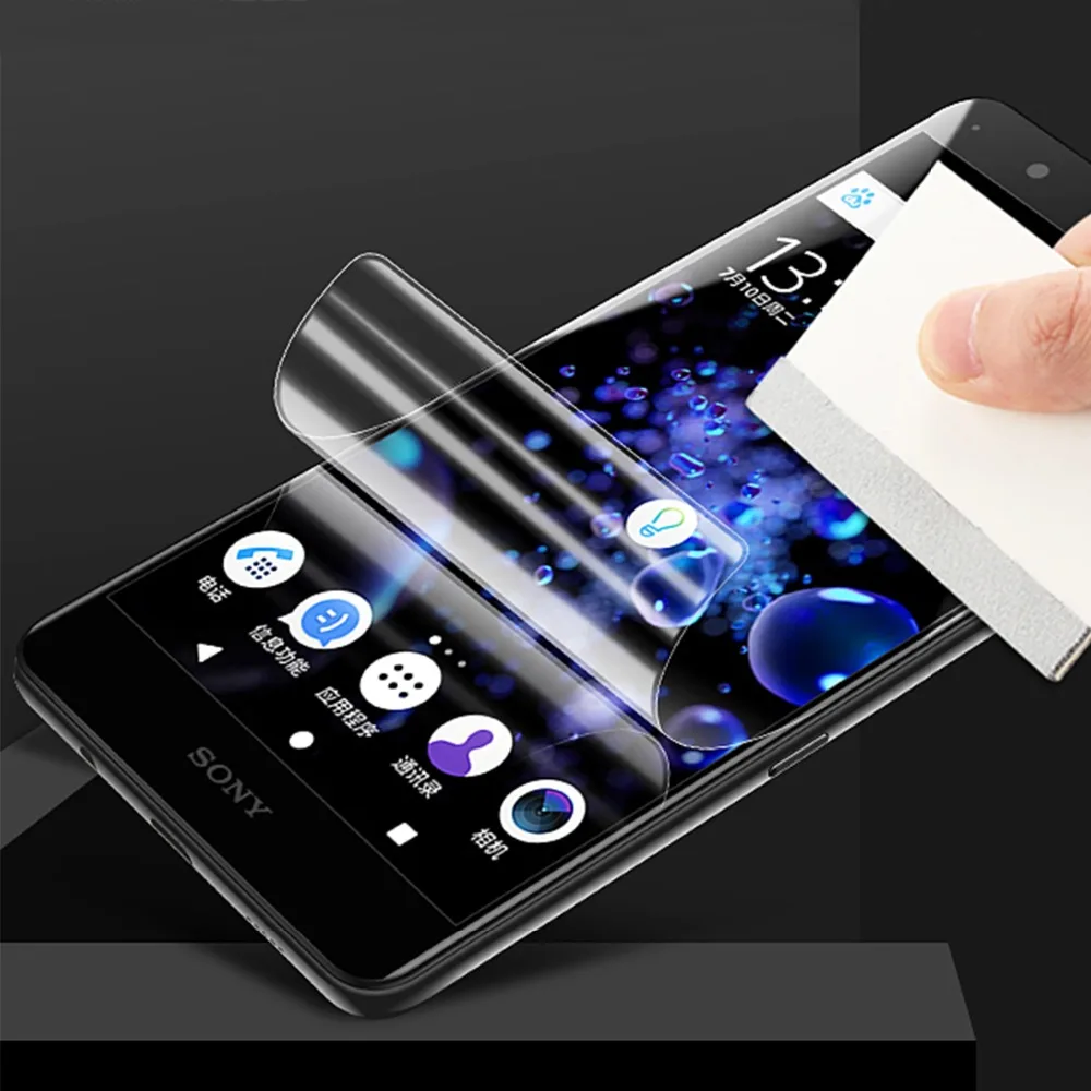 

Hydrogel Front Screen Protector for Xperia XA XZ PREMIUM XA 1 XA1 XZ1 2 3 Compact Full Cover Soft TPU Protective Film