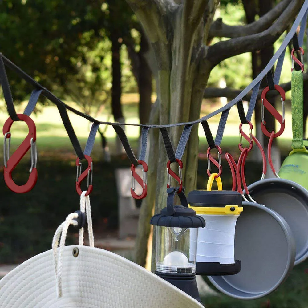 New Shelf Hanger Shelves Outdoor Camping lanyard With Hook Rope Storage