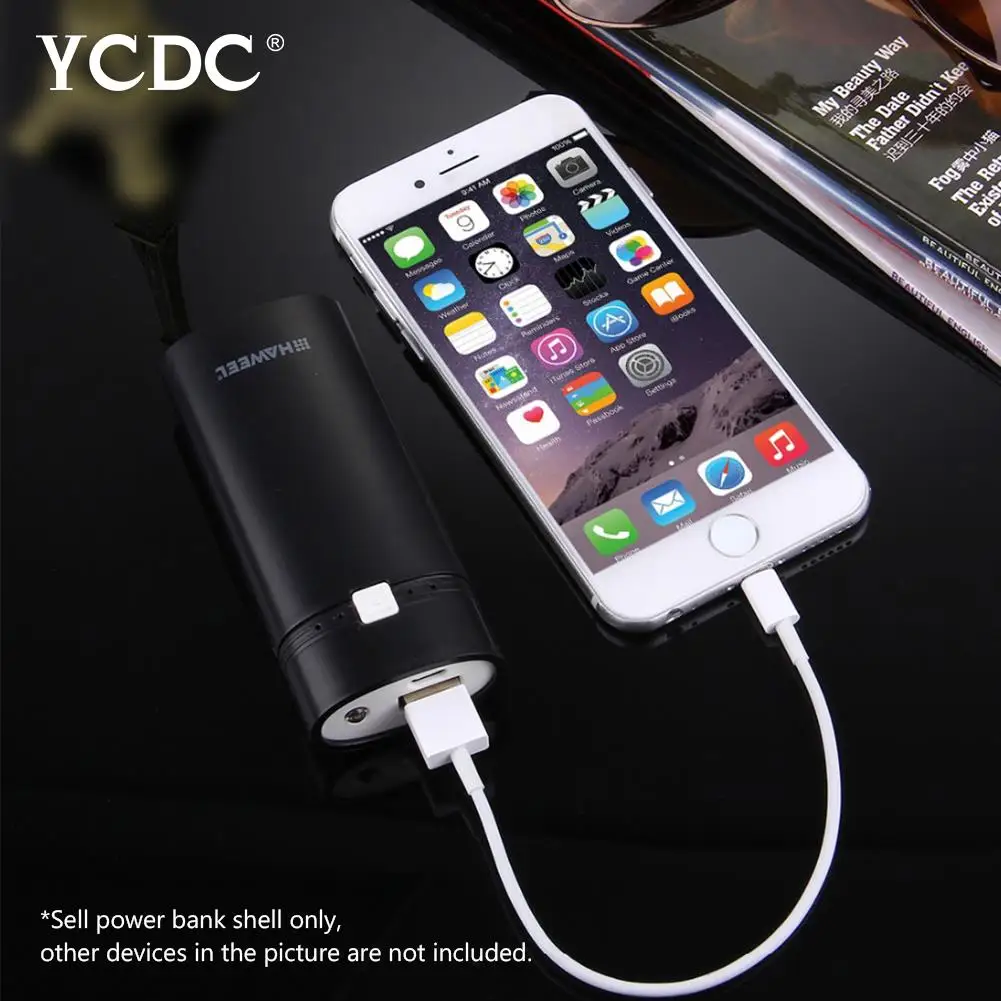 5600 mAh/10000 mAh 18650 батарея банк питания 5 V фонарик USB зарядное устройство коробка