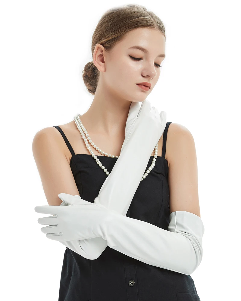 long leather opera gloves