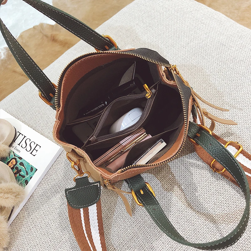2018 JANESPRI Women Bag Handbag Tote Over Shoulder Crossbody Autumn Winter Leather Brand Panelled Casual Designer Female Bolsas (43)