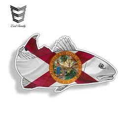 EARLFAMILY Флорида FL Redfish красная рыба наклейки с цифровой виниловая наклейка Рыбалка барабаны Автомобиль Грузовик Лодка катушка Наклейки Sticky