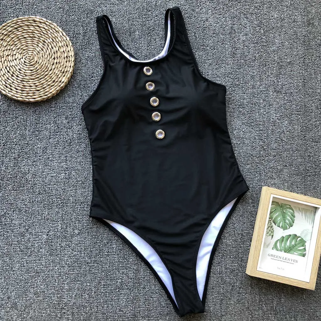 Женская одежда для плавания, летний Цельный купальник, сексуальный спортивный купальник для девочек, купальные костюмы, купальный костюм, черный купальный костюм, Stroj capielowy