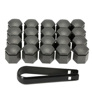 

20Pcs 19MM Black Wheel Nut Bolt Head Cover Cap Protective Bolt Caps Exterior Decoration Protecting Bolt Rims For Vauxhall Opel