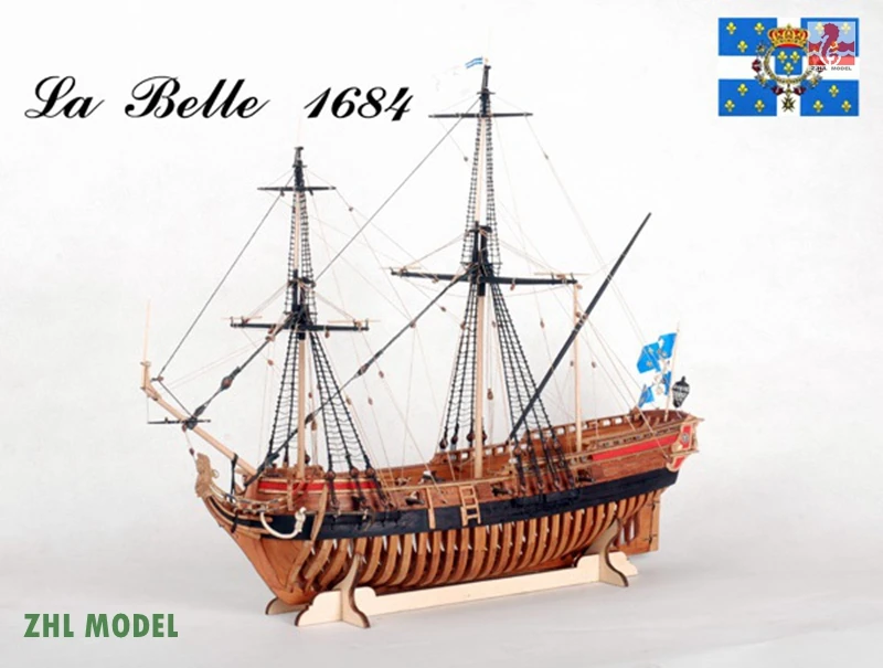 ZHL La Belle 1684 модель корабль дерево