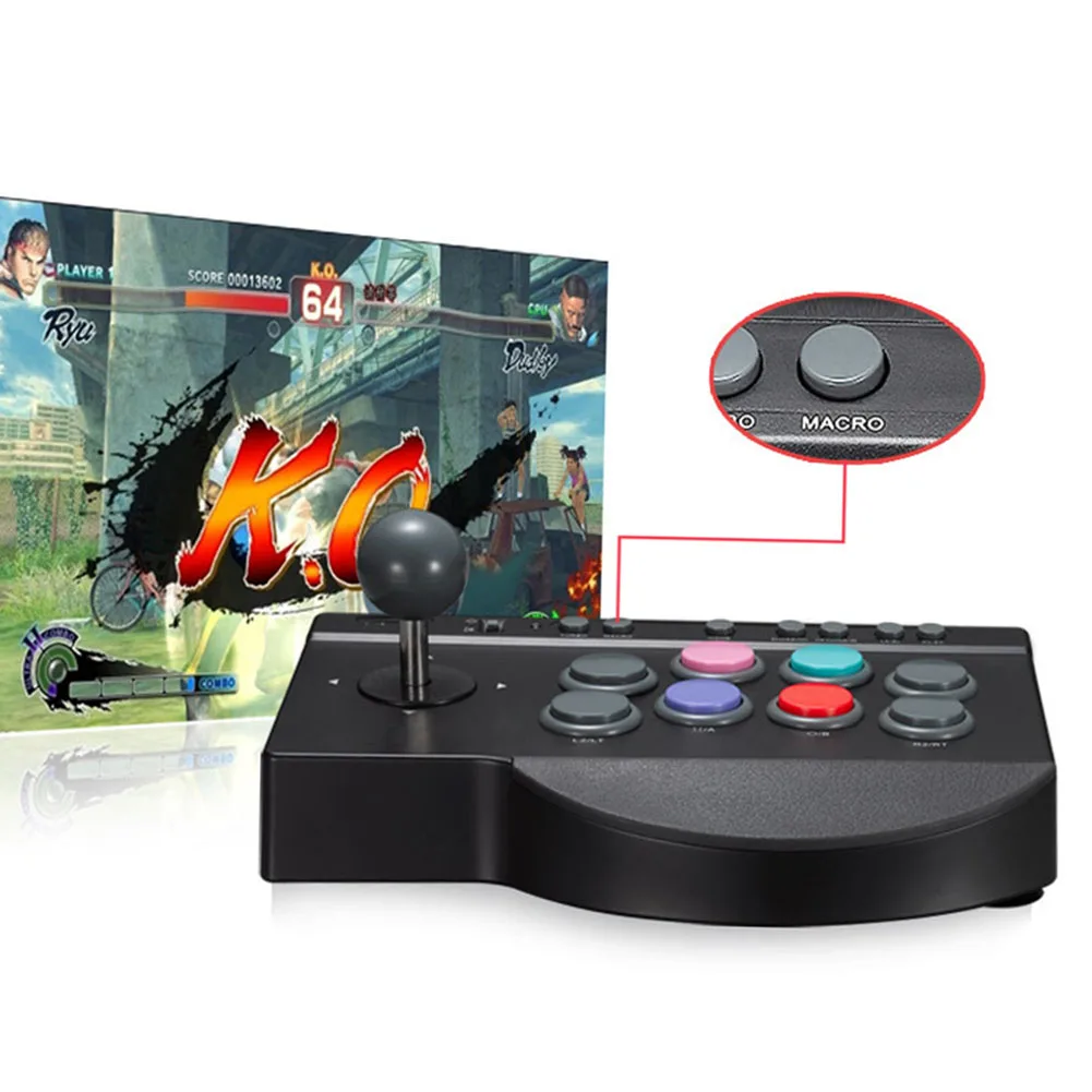 

Game Controller USB Wired Stick Practical Button Multifunction Useful For Arcade Fighting Joystick PC ABS For PS3/4 For XBOX ONE