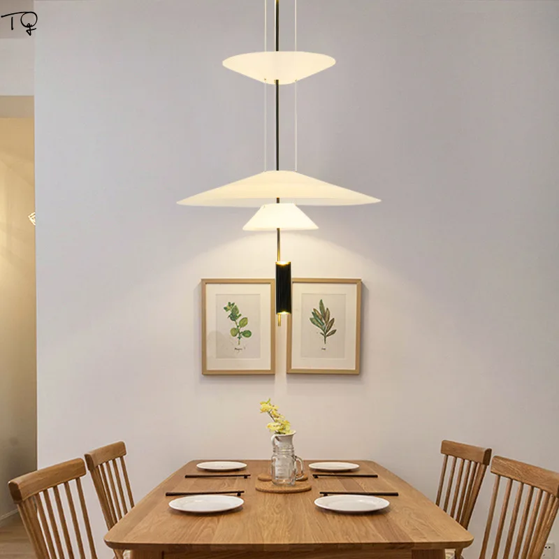  Modern Simple LED Pendant Lights Pyramid Cone Acrylic Individual Creative Bar Club Light Luxury Stu - 33030645729