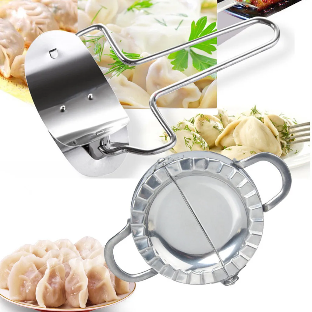 

Stainless Steel Dough Presser Cutter+Dumpling Pie Mould Maker Pastry Tool Set Of Dumpling Mould Dumpling Maker Kitchen Tool