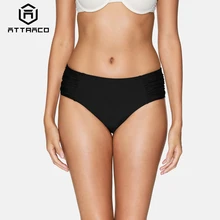 Attraco Swimming Bottom Ladies Women Bikini Bottom Lace Patchwork Swimwear Briefs High Waist Sexy Swimming Trunks body glove women s smoothies contempo high waist bikini bottom