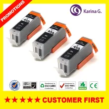 3X черный для PGI-450 PGI450 PGI 450 картридж для Canon PIXMA MG5440/MG5540/MG6340/MG6440/ MG7140/Ip7240/MX924/IX6540/IX6840