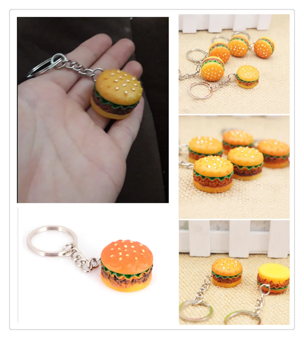 Car motorcycle simulation snack dessert food key ring pendant for Renault Alaskan Trezor Talisman Kwid Espace Kangoo