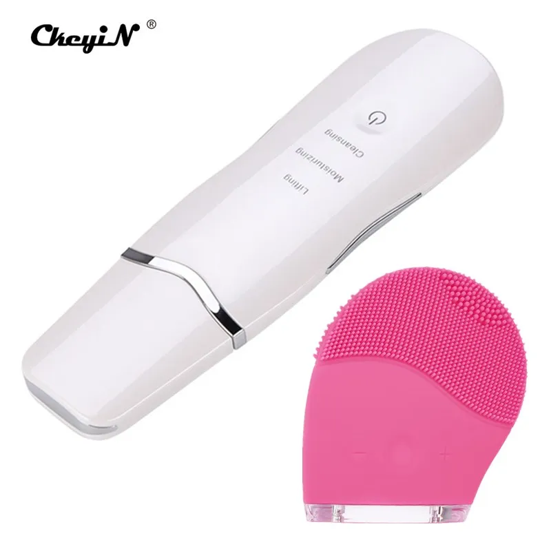 Ultrasonic Skin Scrubber Facial Lifting Clean Peeling Acne Blackhead Remover Comedone Extractor Rechargeable Face Brush 35 huismerk kopen in de aanbieding Ultrasonic Skin Scrubber Facial Lifting Clean Peeling Acne Blackhead Remover Comedone Extractor Rechargeable Face Brush 35 huismerk kopen in de aanbieding
