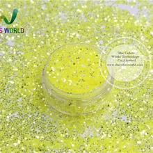 TCY004 блестящее серебряное желтое цвета блестящая Пыль для дизайна ногтей или другого украшения своими руками