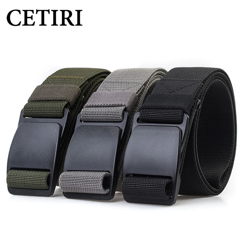 CETIRI 3.8cm Unisex Tactical  Belt Men Women Military Stretch