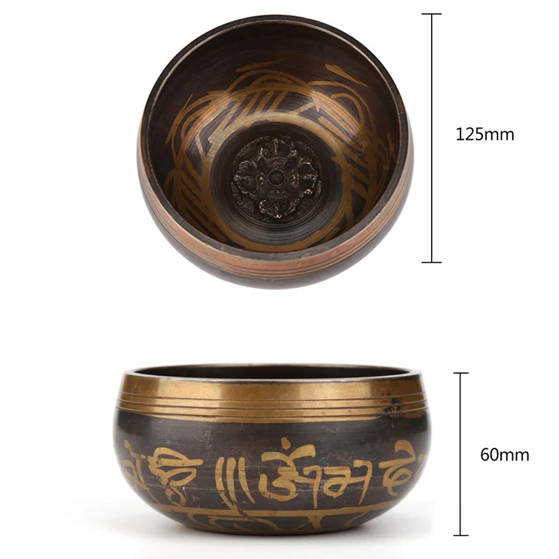 Y-06 125mm Sacred Dharma Monks лама тибетская Поющая чаша декоративные-настенные тарелки Xizang жеребьё украшение дома целебные Музыкальные инструменты - Цвет: Y-06 125mm