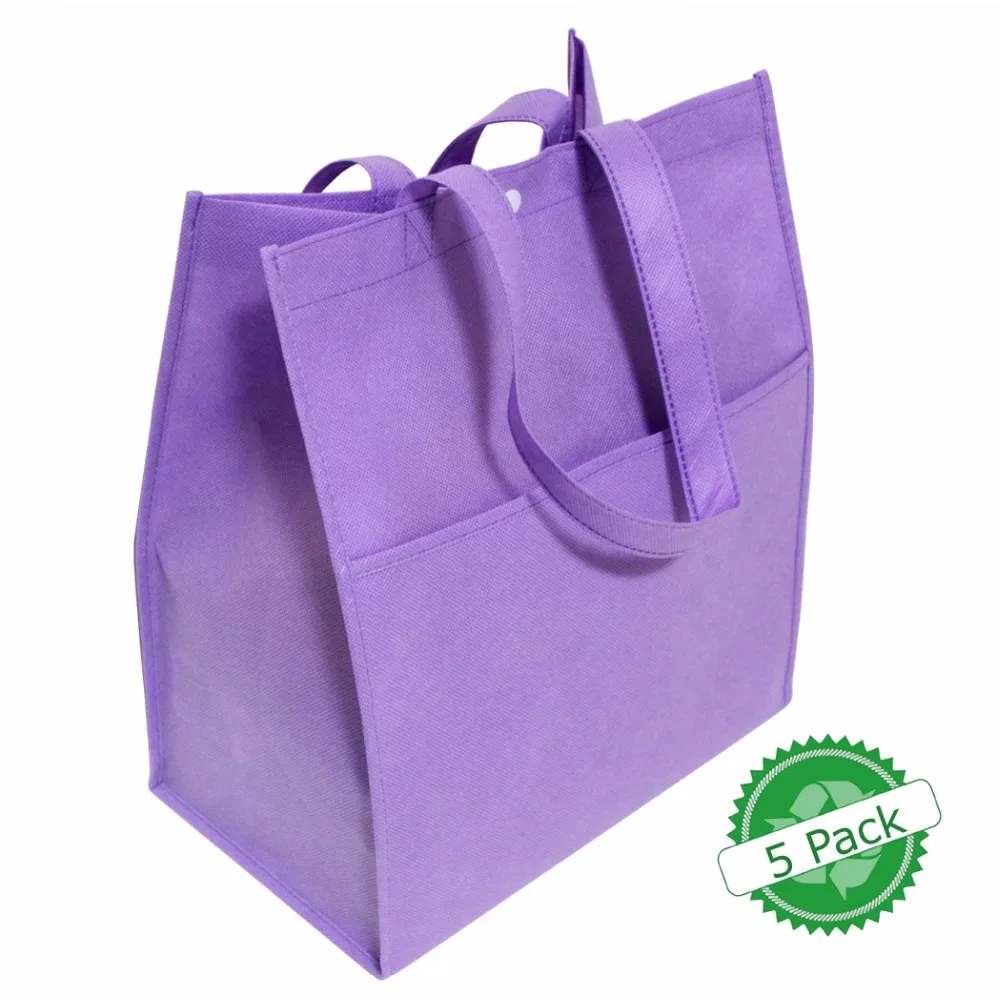 5pcs/lot Bag Wholesale Eco Shopping Bag Reusable Cloth Fabric Grocery Packing Recyclable Hight Design Healthy Tote Handbag 5pcs/lot Bag Wholesale Eco Shopping Bag Reusable Cloth Fabric Grocery Packing Recyclable Hight Design Healthy Tote Handbag