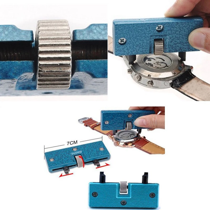 Portable Watch Tools es Back Case maker Opener Screw Wrench Cover Remover Repair maker Kit 4