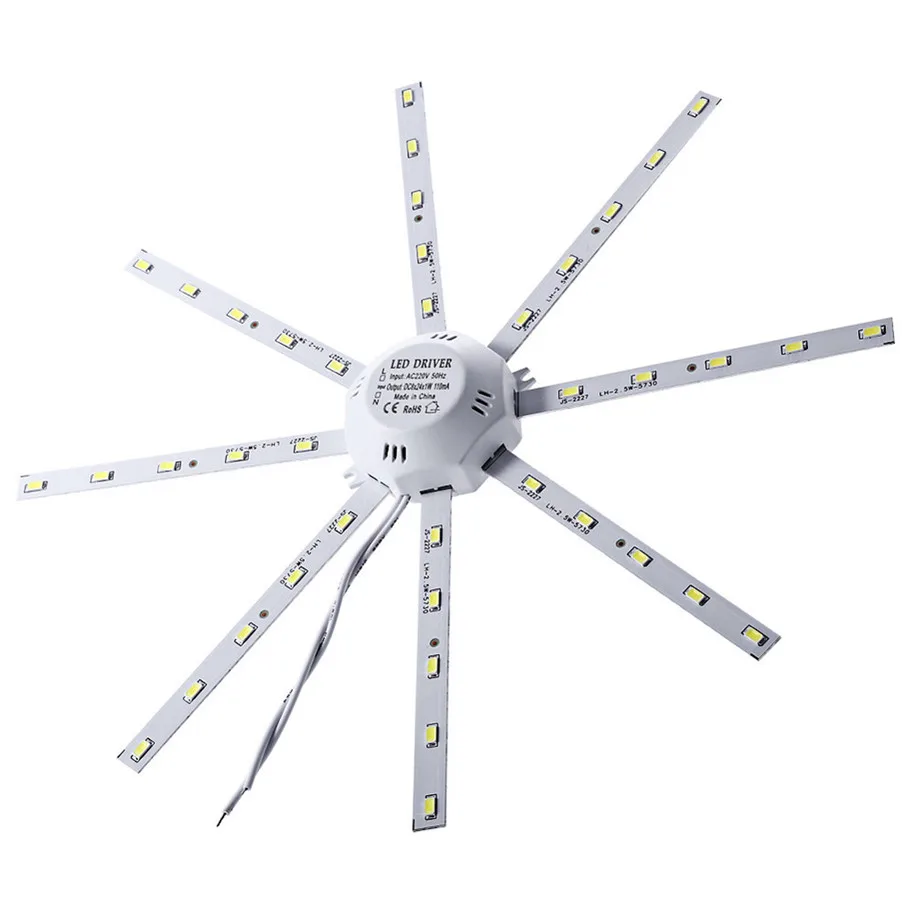

CARPRIE LED Ceiling Lights 20W 900lm 24 LED 5730 SMD LED Ceiling Lamp Light Octopus Round Energy Saving Light
