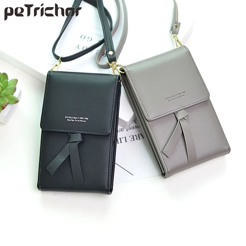 مصغرة أكياس Crossbody للنساء حقائب مخلب الهاتف المحمول حقيبة محافظ الإناث بو أزياء والجلود حقيبة كتف السيدات محفظة للعملة