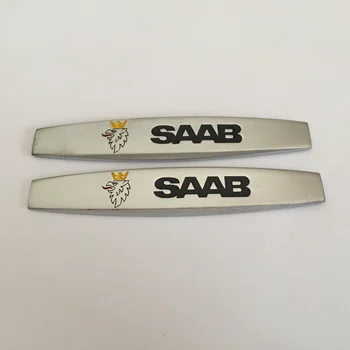 

10pcs Saab 9-3 9-5 93 95 Car Fender side Emblem Badge Decal rear bumper trunk Sticker Car style Auto accessories