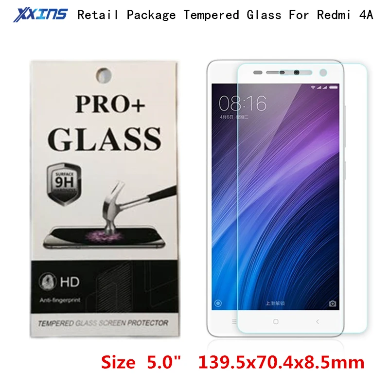 Tempered Glass For Xiaomi Redmi 4A 4 A Screen Protect smartphone Ultrathin Toughened Protective Film with retail packing | Мобильные