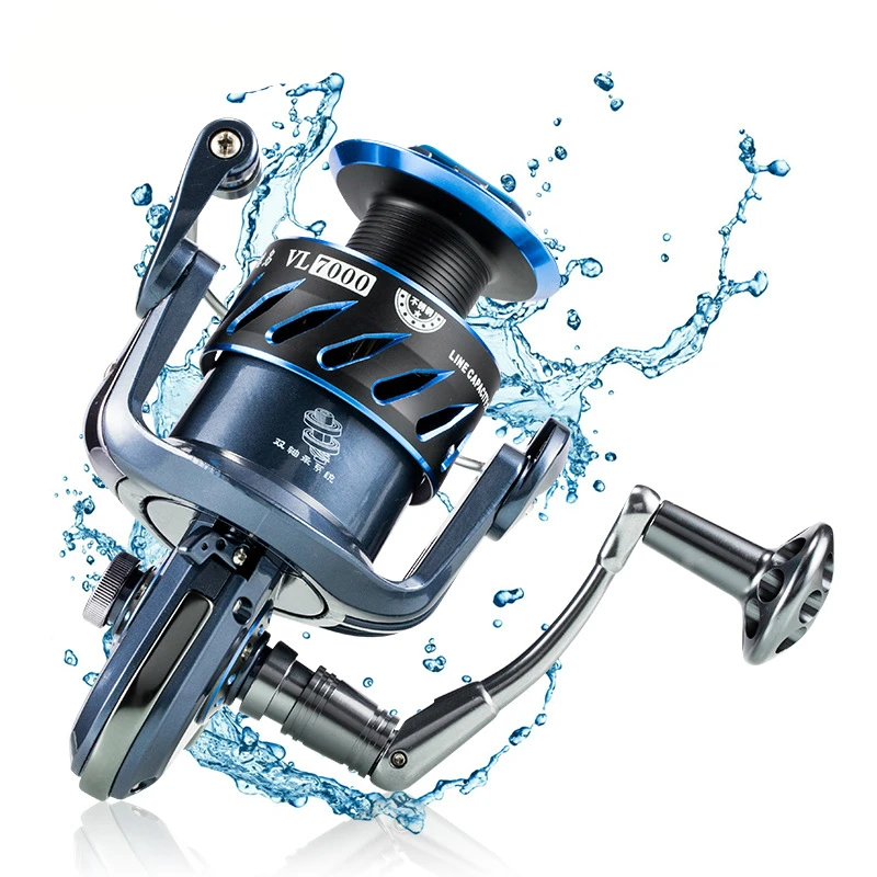 

Corrosion Prevention Rrom Seawater Fishing Reel 3000-7500 Series Pre-loading Spinning Wheel 5+2 BB 4.9:1/5.5:1 High Gear Ratio