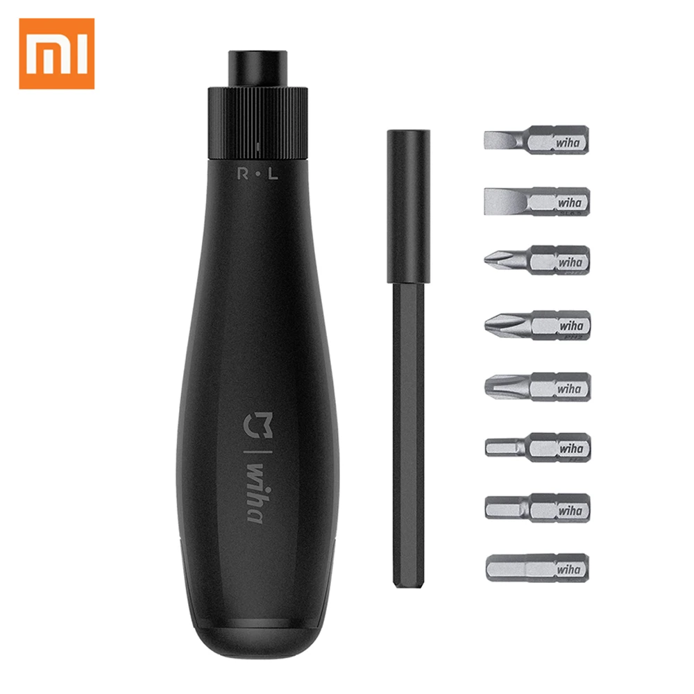 

Xiaomi Mijia Wiha 8 in 1 Screwdriver Kit Multi-function Steel Magnetic Bits with Extension Rod DIY Screw Driver Set Repair Tools