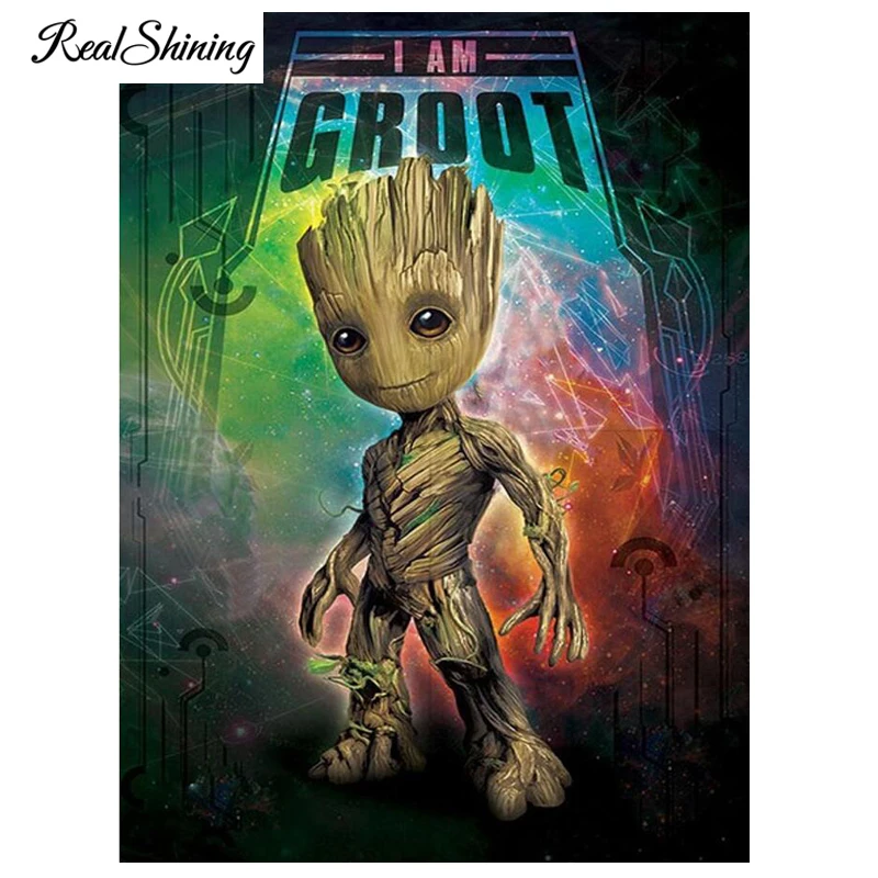 

REALSHINING 5D Diamond Painting guardians galaxy Handmade Cross Stitch Diamond Embroidery Mosaic Full Square Decor FS1572