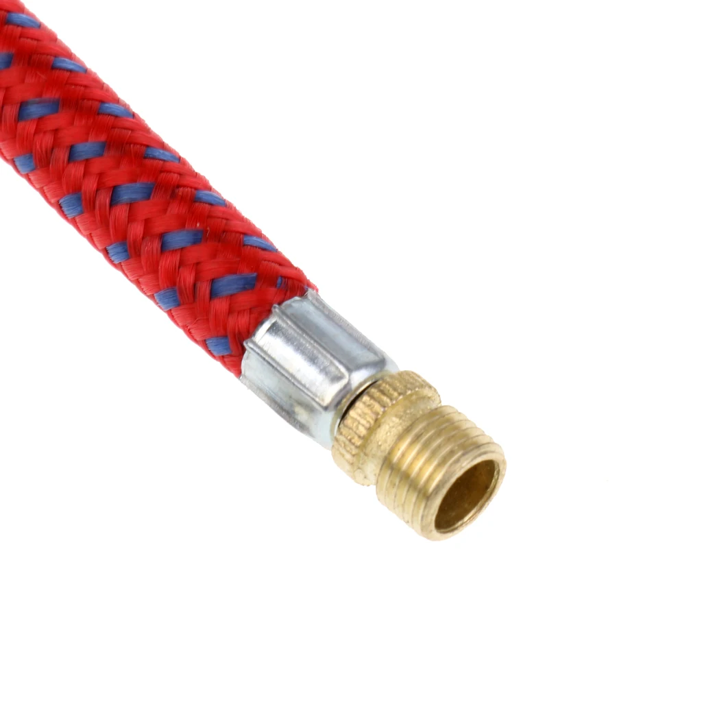 Ball Needle Adapter Presta Valve Adapter+Pump Extension Hose Air Pump Hose