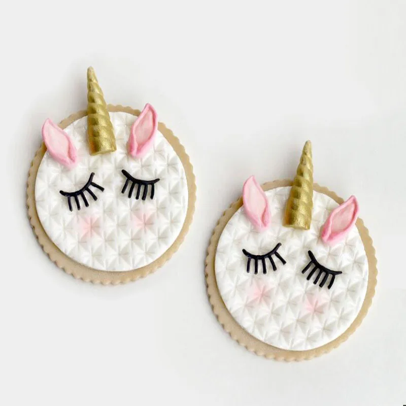 Cake Decorating Tool Candy Chocolate Mould Unicorn Ear Eye Horn