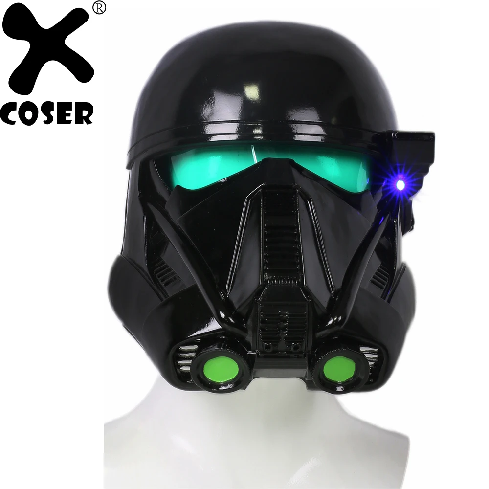 XCOSER Косплей из фильма шлем Rogue One Death Troopers Черная смола Полная Голова маска