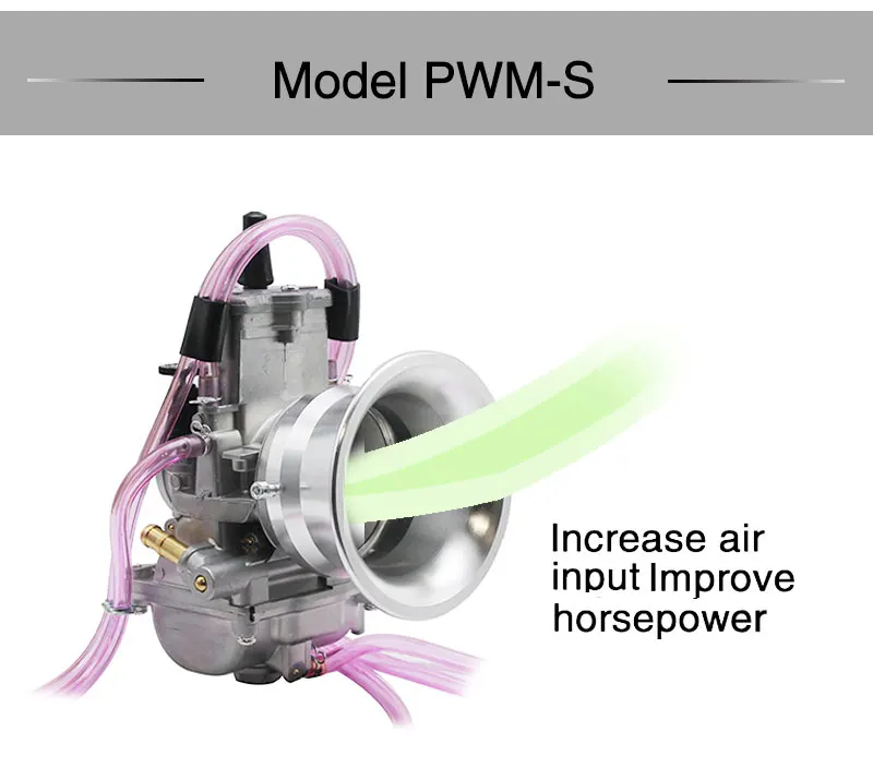 Alconstar 34-42 мм PWM карбюратор для мотоцикла 125cc-250cc 2 т 4 т ход гонки PWM34 36 38 40 42 мм Carb с силовой струей