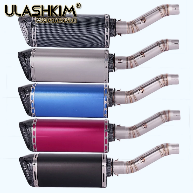 

Motorcycle Full Exhaust System Muffler Escape Modified Contact Middle Link Pipe Tube Slip On For Honda CBR300 CBR300R Q