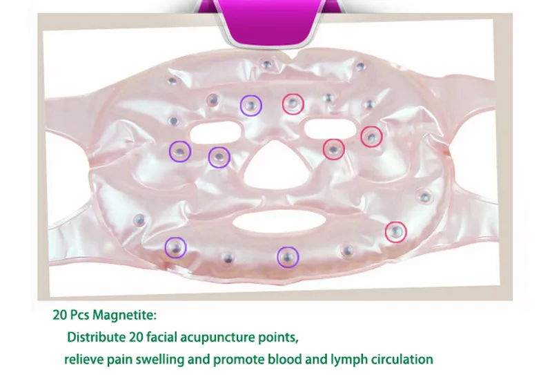 Tcare, 1 шт., турмалиновая маска для лифтинга лица, магнитотерапия, массажная маска для лица, увлажняющие, отбеливающие маски для лица, забота о здоровье