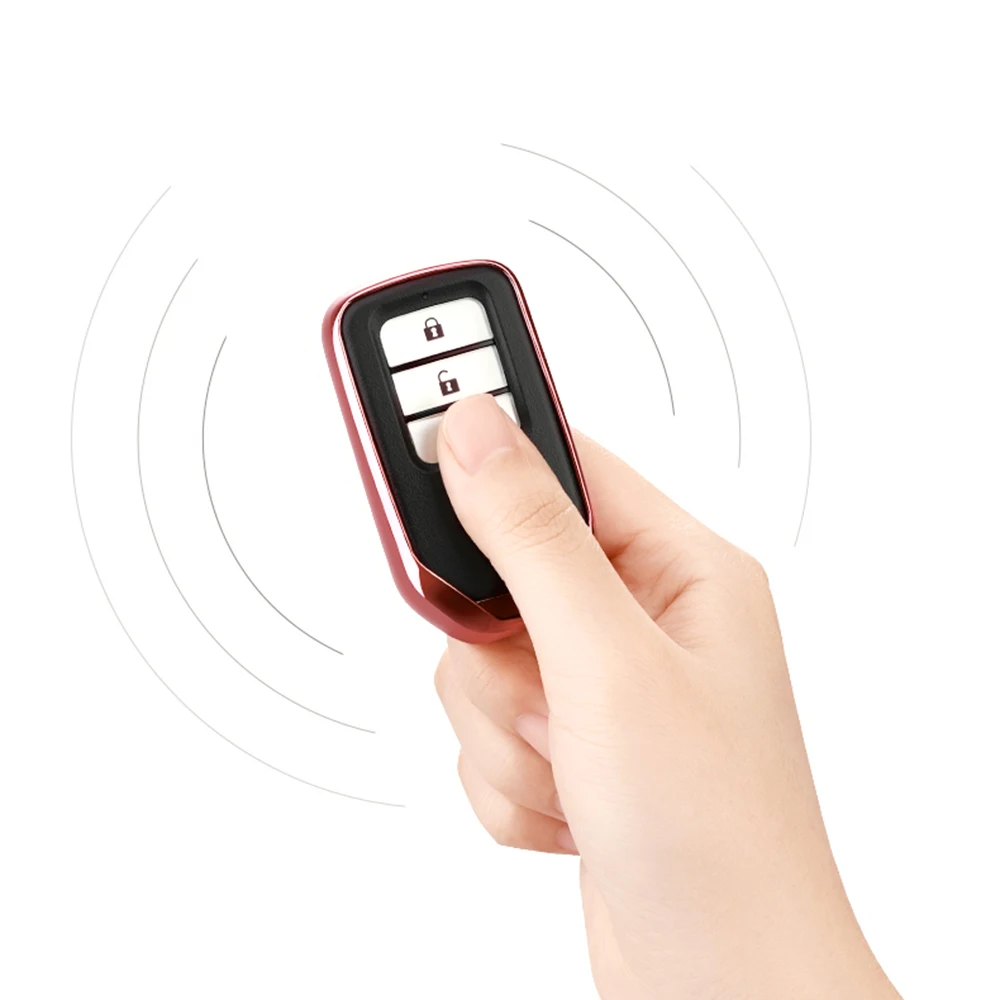 TPU Key Fob Case Fit For Honda Protective Cover for Key Fob,Silverin