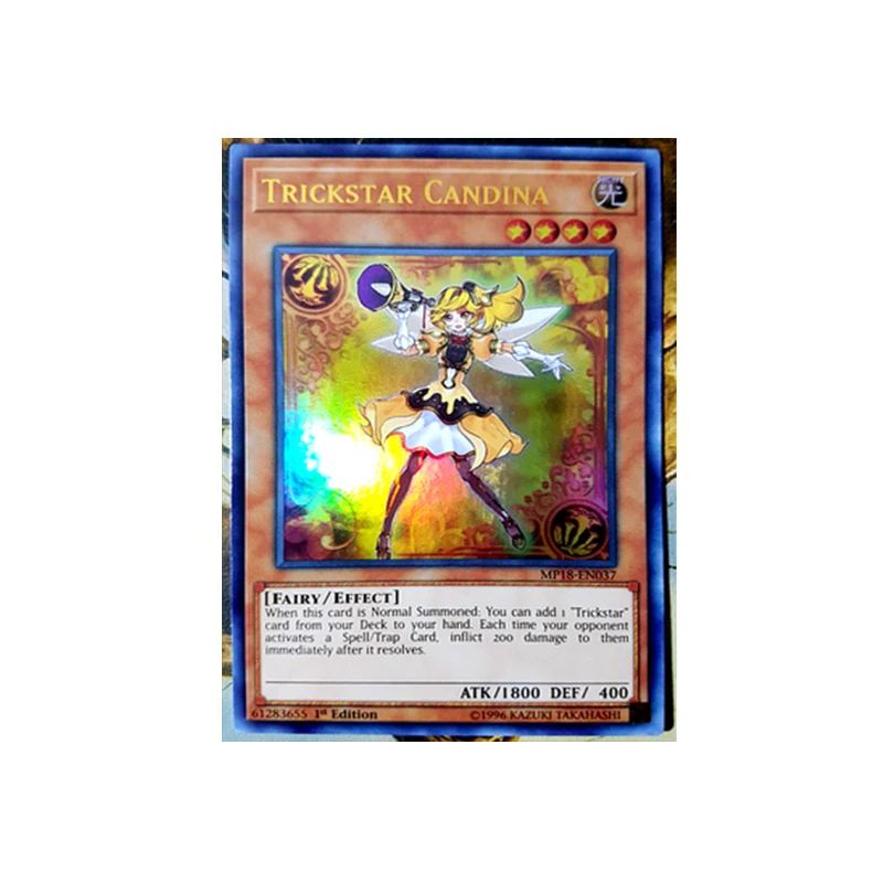 Yu-Gi-Oh карточная игра MP18-EN037 UR озорной звезды Candina Tina маленький желтый I3B Аниме игра юджиох карты коллекция