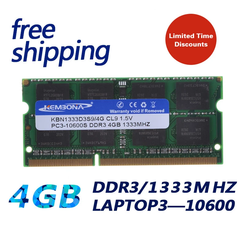 Kembona Laptop Sodimm Ddr3 4g 1333mhz 4gb 4pin Pc3 4gb Brand New Sealed Sodimm Memory Ram Memoria Pc3 4gb Sodimm Ddr3pc3 Aliexpress