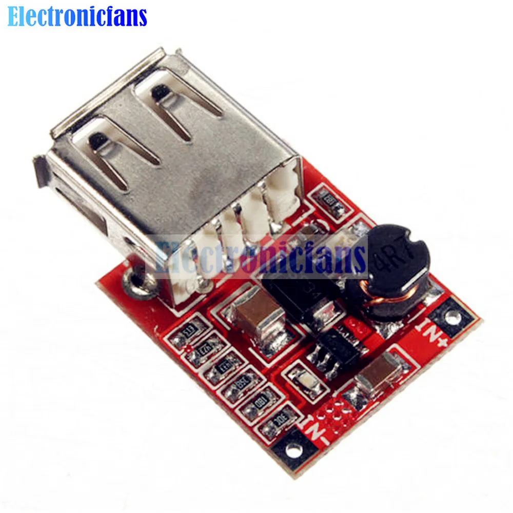 

DC-DC Converter Step Up Boost Power Supply Module Adjustable 2.5-6V To 4-12V 1A USB Charger Board For Phone MP3/MP4