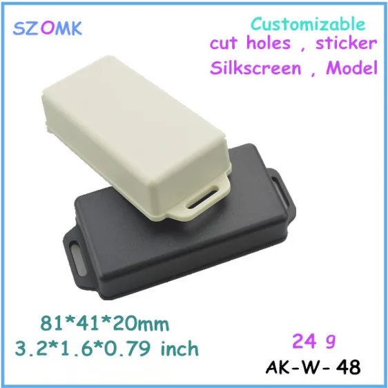 

brand box instrument housing case pcb enclosure (10 pcs)81*41*20mm ABS switch Electronic Project box case plastic enclosure