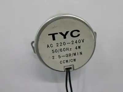 

30 pcs e-EMS Permanent Magnet TYC-50(49) Model 20-24RPM Synchronous Motor 220-240VAC 4W 50/60Hz CCW/CW